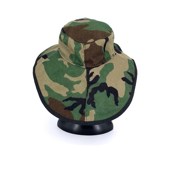 XSTREAM Canvas Camo Sun Hat Fishing Bucket Hat Green Brown Black - Picture 6 of 6